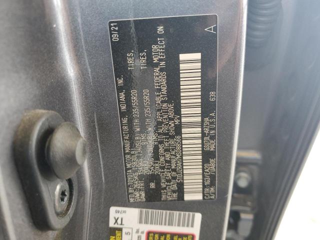 VIN 5TDJZRAH7MS088566 2021 Toyota Highlander, Xse no.12