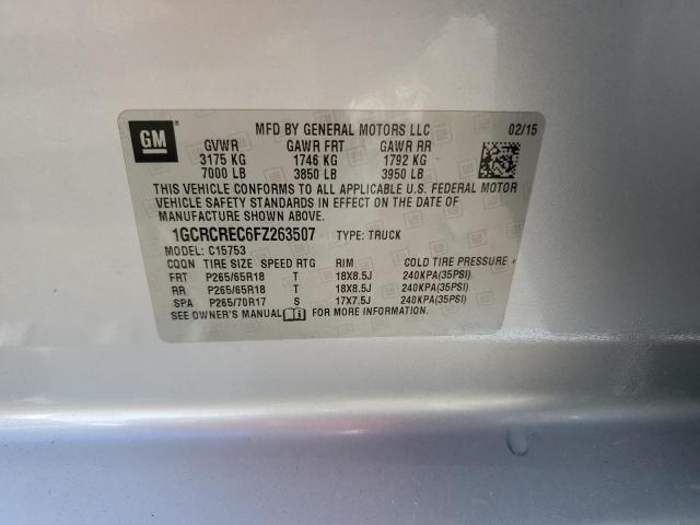 2015 CHEVROLET SILVERADO - 1GCRCREC6FZ263507