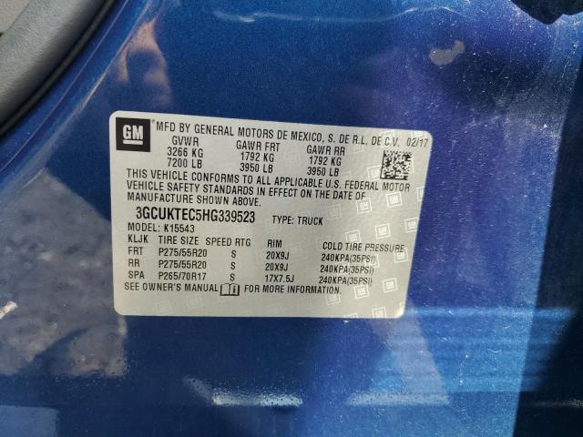 2017 CHEVROLET SILVERADO - 3GCUKTEC5HG339523