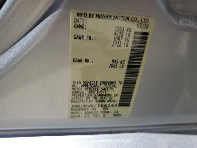 2020 NISSAN ALTIMA S - 1N4BL4BV6LC166144
