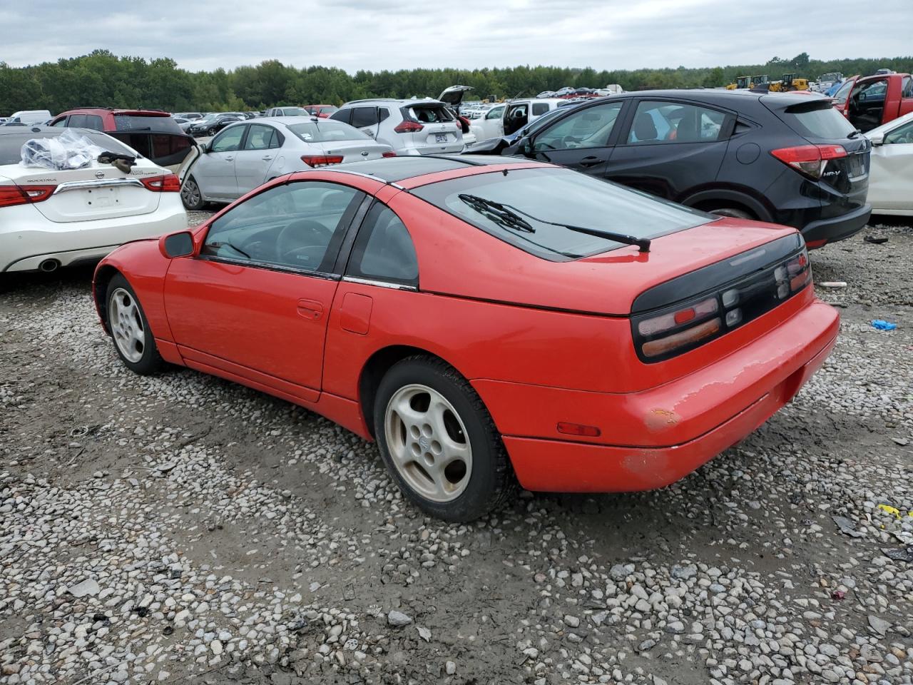 NISSAN 300ZX 1996 red  gas JN1RZ24D9TX600780 photo #3