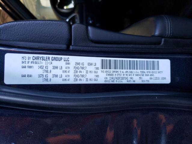 2015 JEEP GRAND CHER - 1C4RJFAG9FC697243