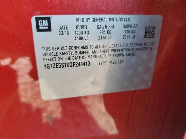 2016 CHEVROLET MALIBU LT - 1G1ZE5ST9GF244419