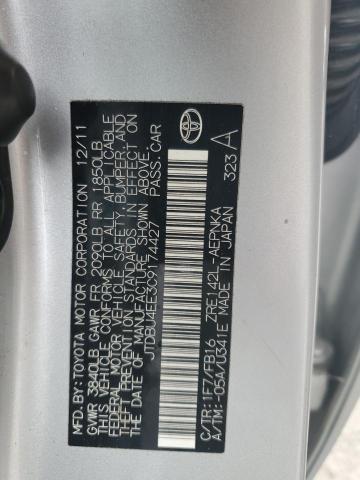 2012 TOYOTA COROLLA BASE - JTDBU4EE3C9174427