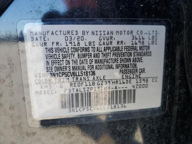 2020 NISSAN KICKS SV - 3N1CP5CV6LL518136