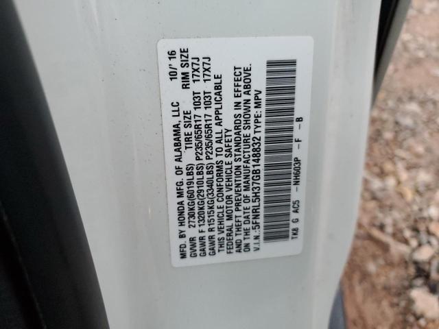 VIN 5FNRL5H37GB148832 2016 Honda Odyssey, SE no.14