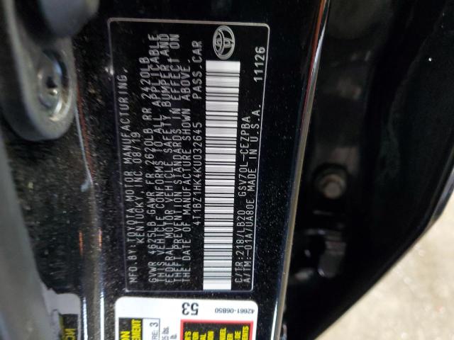 2019 TOYOTA CAMRY XSE - 4T1BZ1HK4KU032645