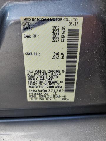 2017 NISSAN ALTIMA 2.5 - 1N4AL3AP0HC271262
