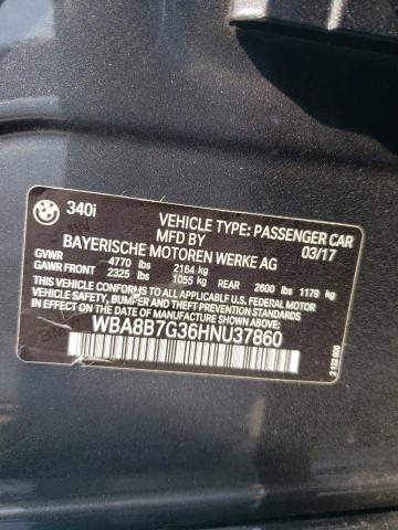 VIN WBA8B7G36HNU37860 2017 BMW 3 Series, 340 XI no.12