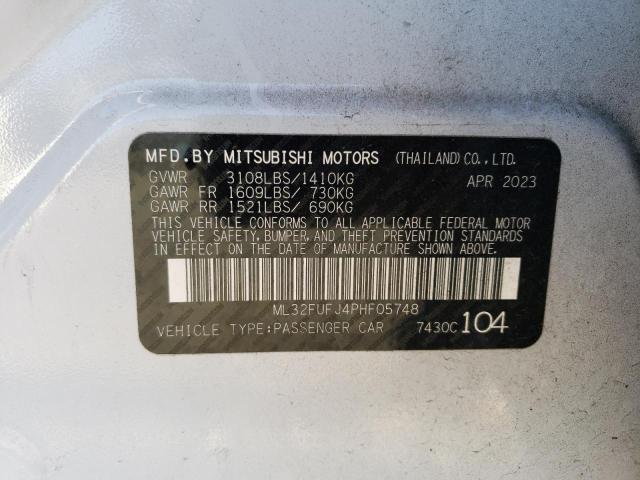 2023 MITSUBISHI MIRAGE G4 - ML32FUFJ4PHF05748