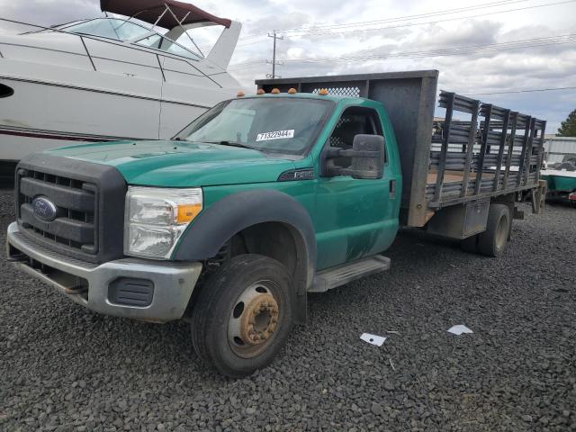 FORD F450 SUPER 2014 green chassis gas 1FDUF4GY0EEB69119 photo #1