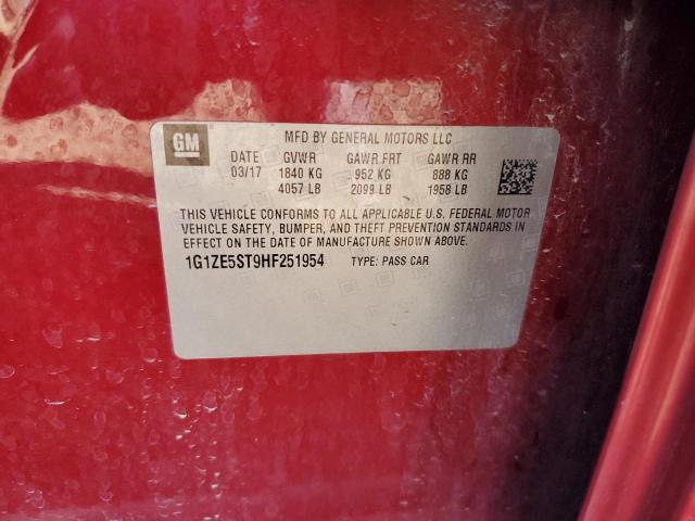 2017 CHEVROLET MALIBU LT - 1G1ZE5ST9HF251954
