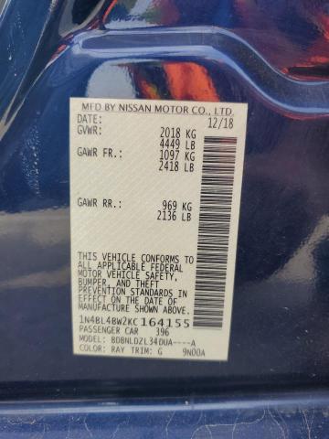 2019 NISSAN ALTIMA S - 1N4BL4BW2KC164155