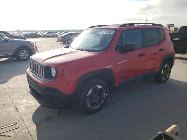 Vin: zaccjaab7hpe60973, lot: 71962394, jeep renegade sport 20171