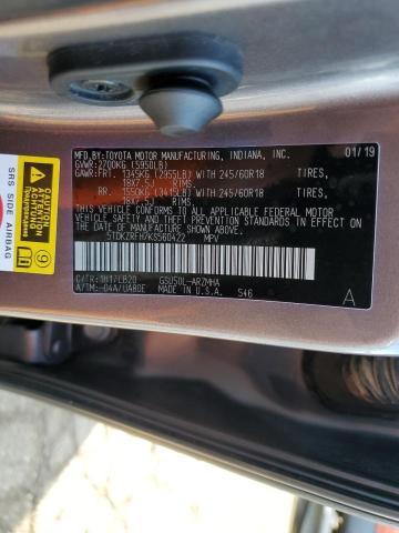 VIN 5TDKZRFH7KS560422 2019 Toyota Highlander, SE no.13