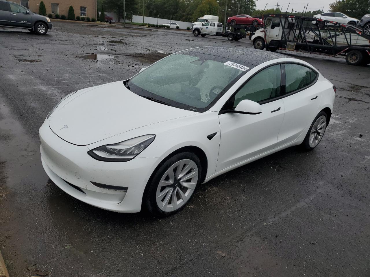 Lot #2969944911 2021 TESLA MODEL 3