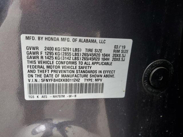 2019 HONDA PASSPORT E - 5FNYF8H0XKB011242