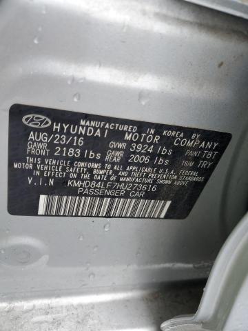 2017 HYUNDAI ELANTRA SE - KMHD84LF7HU273616