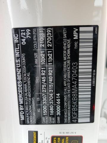 2021 MERCEDES-BENZ GLE 450 4M - 4JGFB5KB8MA470403