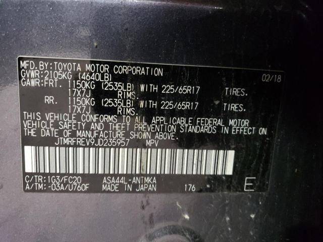 2018 TOYOTA RAV4 ADVEN - JTMRFREV9JD235957