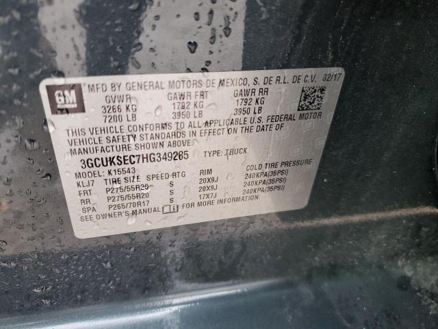 2017 CHEVROLET SILVERADO - 3GCUKSEC7HG349285