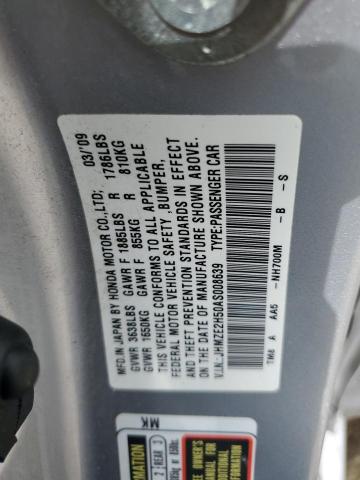 2010 HONDA INSIGHT LX JHMZE2H50AS008639  63027634