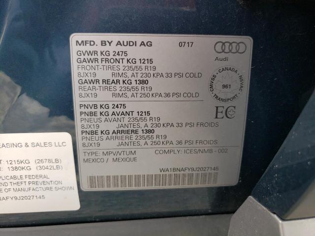 VIN WA1BNAFY9J2027145 2018 Audi Q5, Premium Plus no.14