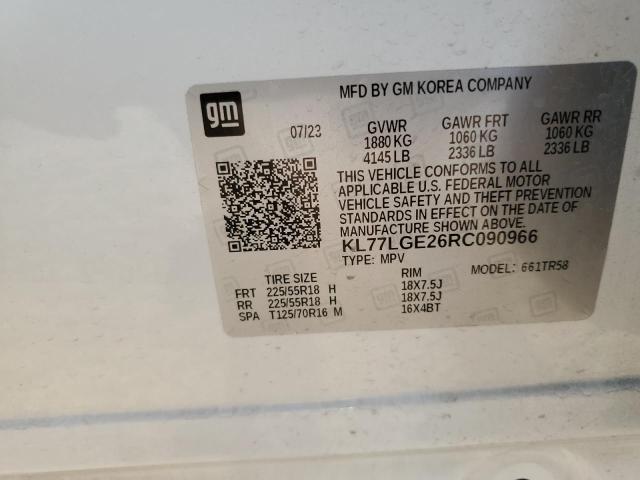 2024 CHEVROLET TRAX 1RS - KL77LGE26RC090966