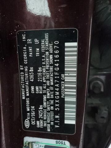 2015 KIA OPTIMA LX - 5XXGM4A71FG416670