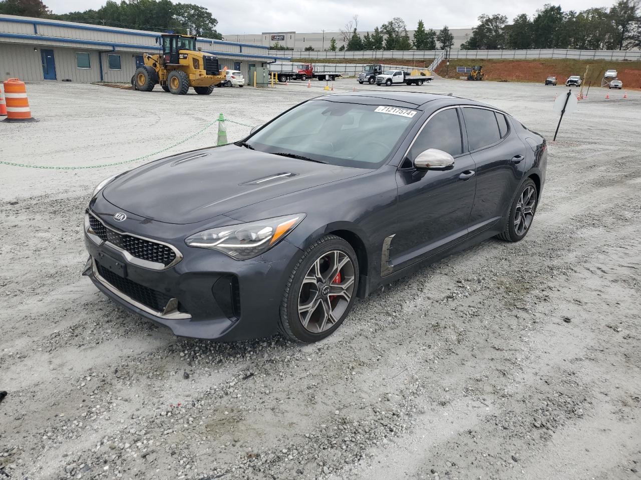 KIA STINGER GT 2019 black  gas KNAE55LC5K6063778 photo #1