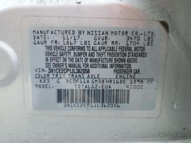 2018 NISSAN VERSA NOTE - 3N1CE2CP1JL362056