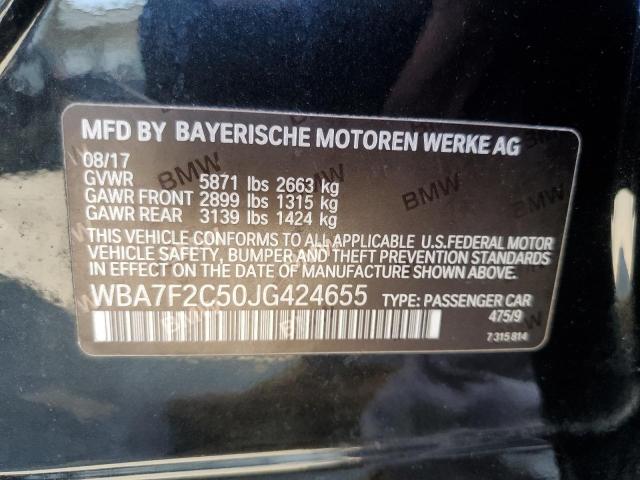 VIN WBA7F2C50JG424655 2018 BMW 7 SERIES no.12