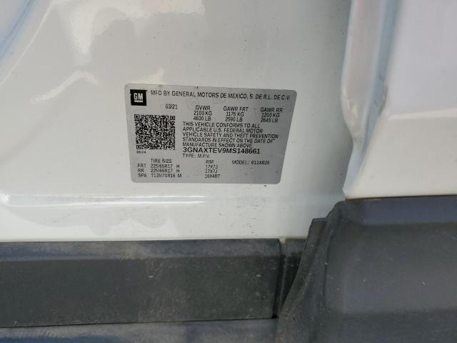 2021 CHEVROLET EQUINOX LT - 3GNAXTEV9MS148661