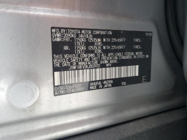 2019 TOYOTA RAV4 LE - JTMF1RFV2KJ003932