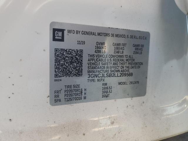 2020 CHEVROLET TRAX 1LT - 3GNCJLSB2LL209569