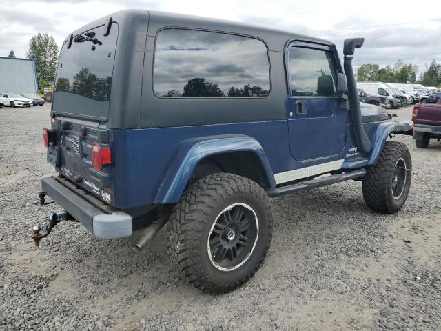 JEEP WRANGLER / 2005 blue  gas 1J4FA44S25P335098 photo #4