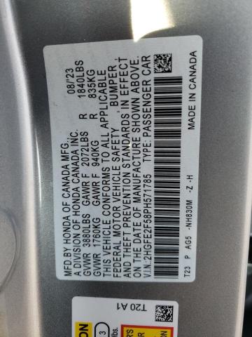 2023 HONDA CIVIC SPOR - 2HGFE2F58PH571785