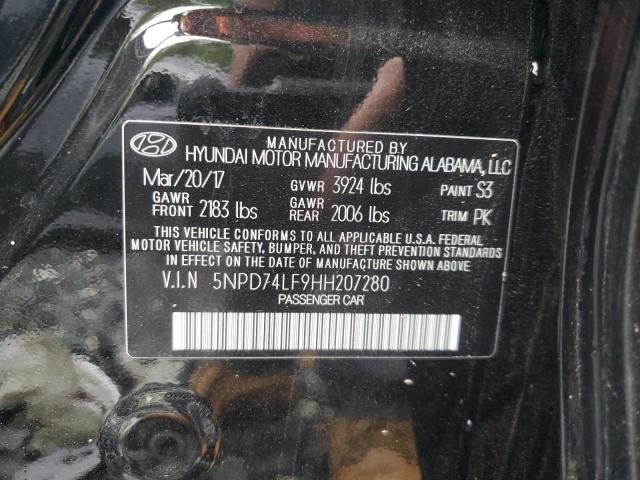 2017 HYUNDAI ELANTRA SE - 5NPD74LF9HH207280