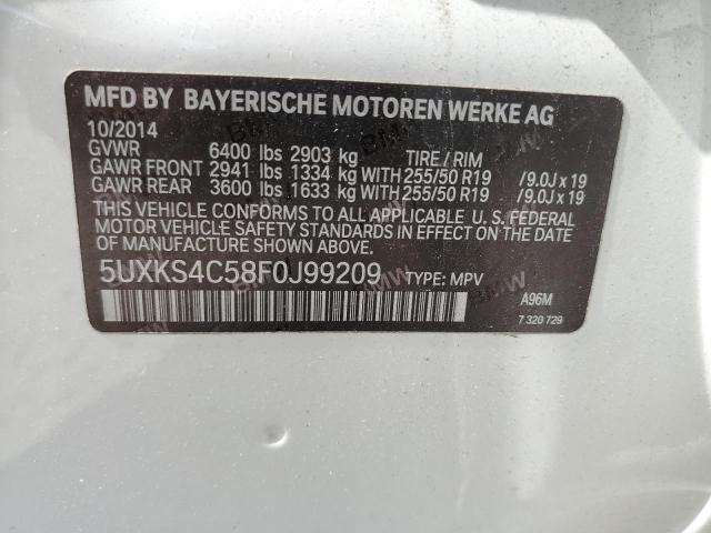 VIN 5UXKS4C58F0J99209 2015 BMW X5, Xdrive35D no.13