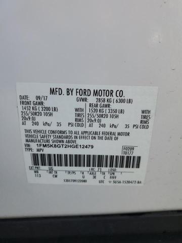 2017 FORD EXPLORER S - 1FM5K8GT2HGE12479