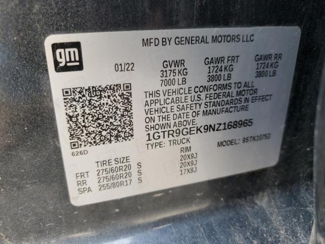 2022 GMC SIERRA LIM 1GTR9GEK9NZ168965  72504804