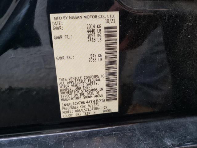 2021 NISSAN ALTIMA SR - 1N4AL4CV7MN409878