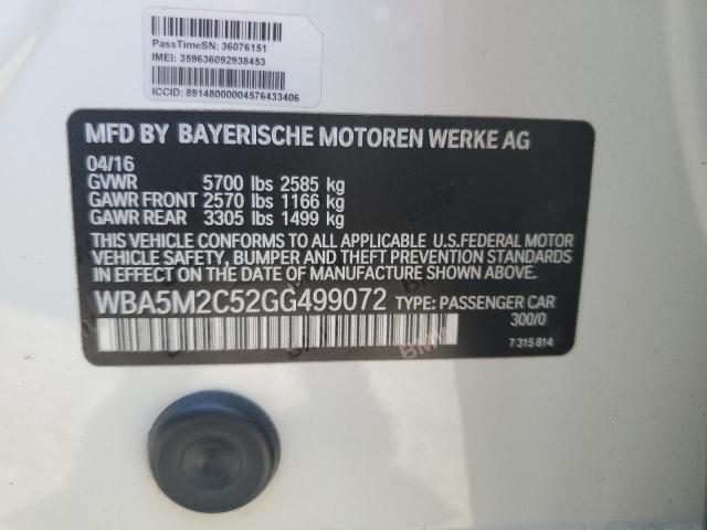 2016 BMW 535 IGT WBA5M2C52GG499072