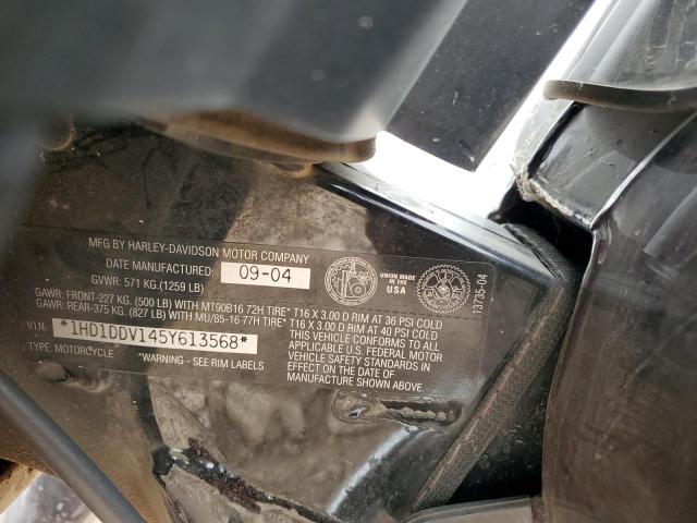 2005 HARLEY-DAVIDSON FLHT 1HD1DDV145Y613568