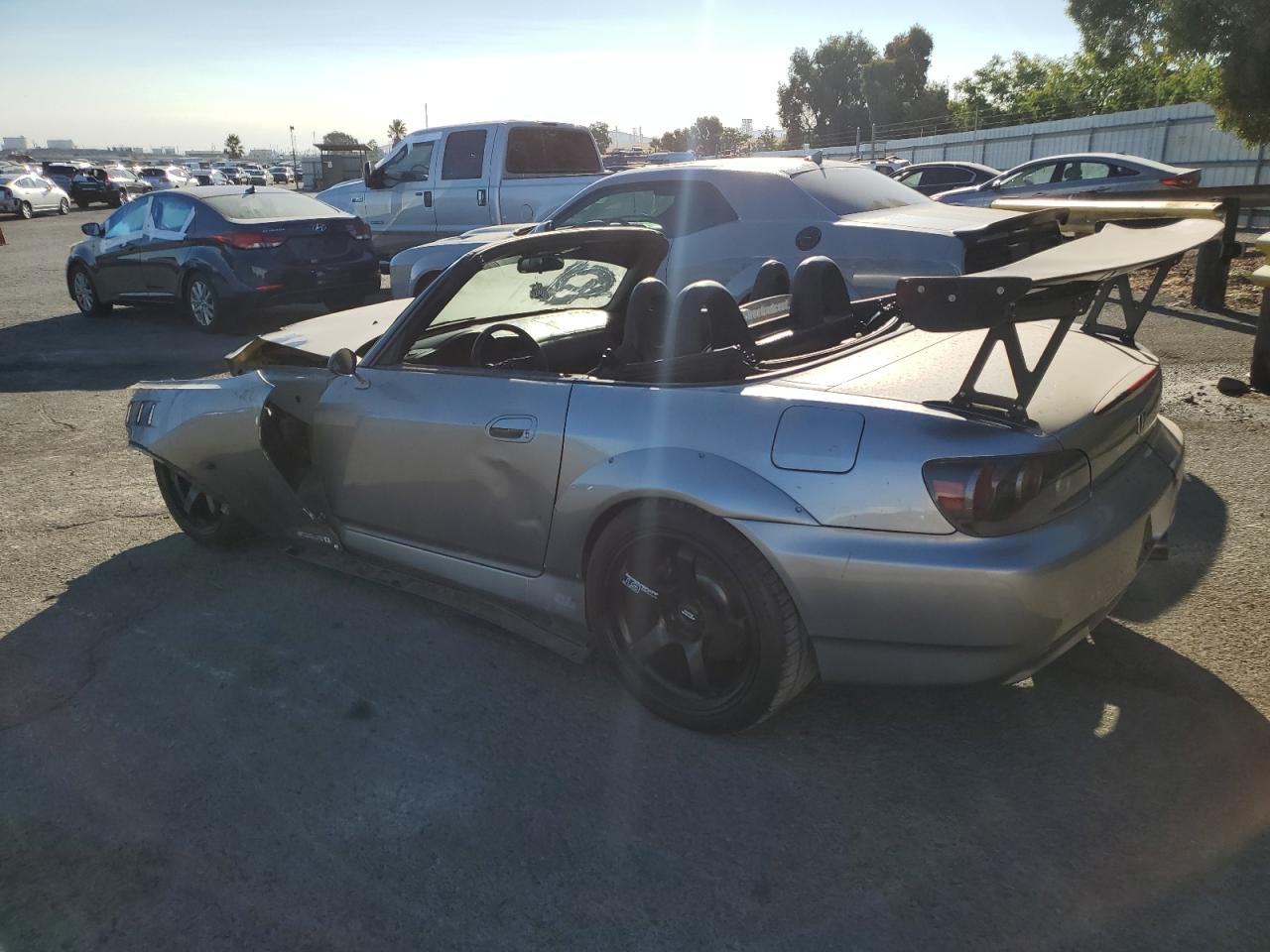 HONDA S2000 2004 silver  gas JHMAP21454S000775 photo #3