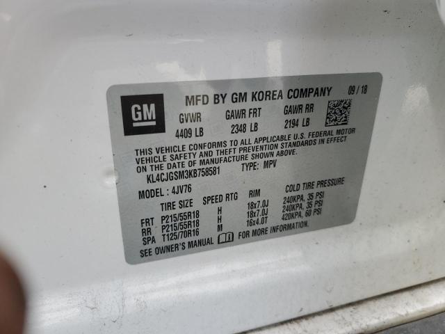 VIN KL4CJGSM3KB758581 2019 Buick Encore, Essence no.13