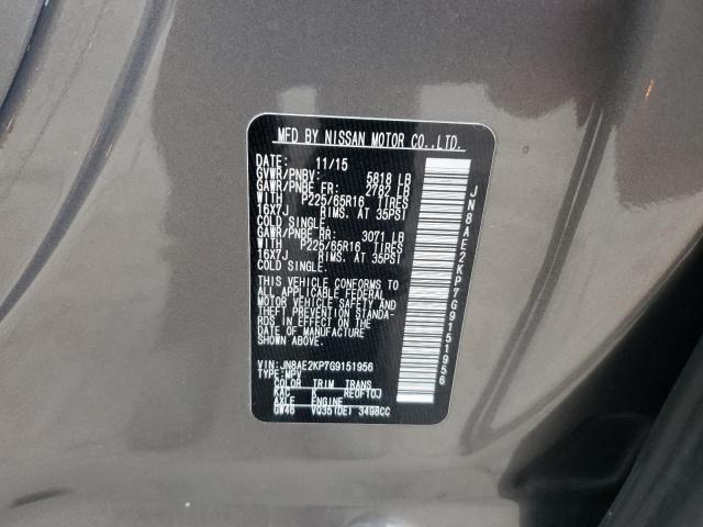 2016 NISSAN QUEST S - JN8AE2KP7G9151956