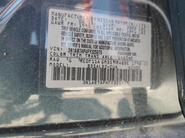 VIN 3N1AB7AP4FY325979 2015 Nissan Sentra, S no.12