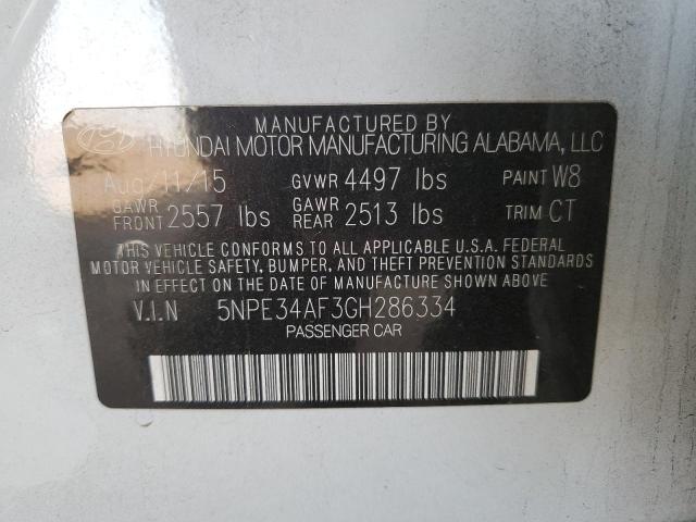 2016 HYUNDAI SONATA SPO - 5NPE34AF3GH286334