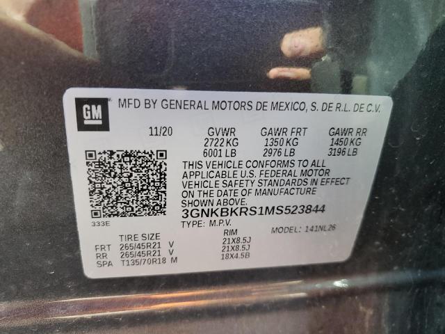 2021 CHEVROLET BLAZER RS - 3GNKBKRS1MS523844